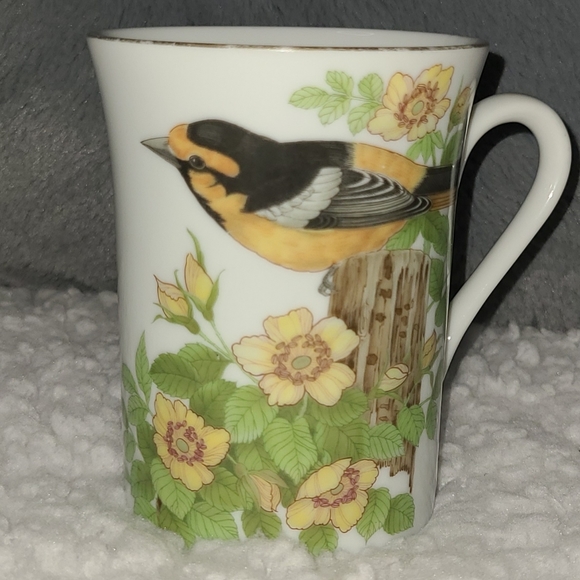 Otagiri Japan Mug Bird and Flowers Oriole Gibson Greeting Card - Picture 4 of 10